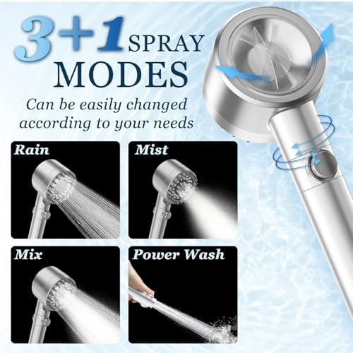 FEELSO Filtered Shower Head with Handheld, High Pressure Shower Filter Head - Image 6