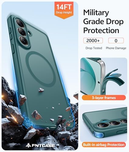 FNTCASE for Samsung Galaxy S26 Plus Case, Fit for Magsafe, Screen Protector - Image 5