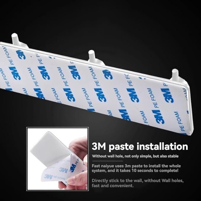 Kingdong Key Holder for Wall 304 Stainless Key Hooks Adhesive Key Holder Wall - Image 4