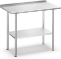 Stainless Steel Prep Table for Work, 24 * 36 Inch, High Load Bearing by Atelicf