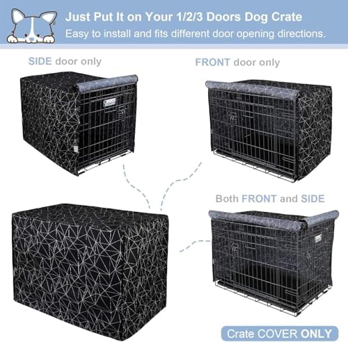 Explore Land Pattern Dog Crate Cover, 18 Inches (Brief Polygonal) - Image 5