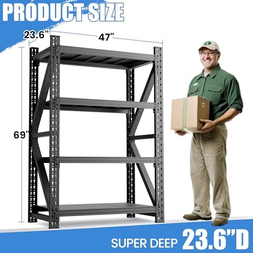 Heavy Duty Metal Shelving Units, Garage Shelves & Storage System - Image 2