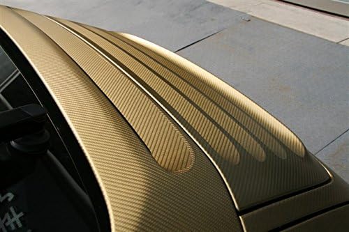 F & B LED LIGHTS Golden 3D Carbon Fiber Film Twill Weave Vinyl Sheet Roll Wrap - Image 4