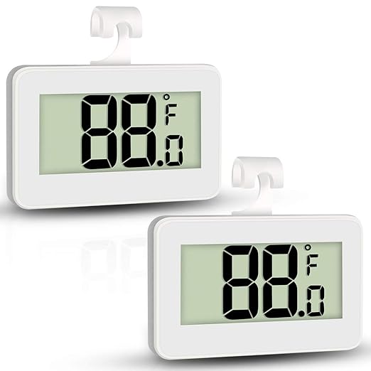 Mini Refrigerator Fridge 2 Pack Digital Freezer Thermometer Waterproof Room by AOVIOANDY