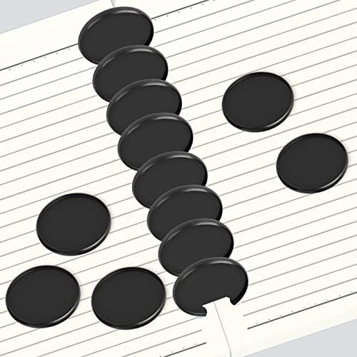 12-Piece 2-Inch Discbound Expansion Discs and Binder Rings - Large Black Plastic Book Binding Discs for DIY Notebooks and Scrapbooking Supplies - Image 5