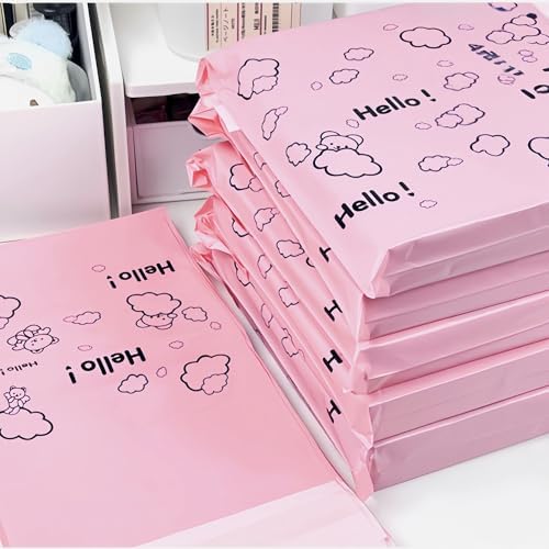 PABCK Poly Mailers Self Adhesive Shipping Envelope 50Pcs 6.69x9.84+1.97inch - Image 7
