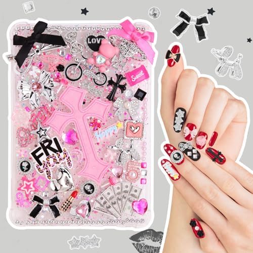 EIiovcnya 2380 Pcs Junk Phone Case Charms Kit for Customizing DIY Cases - Image 4