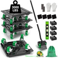 Heavy Duty Furniture Dolly 360 Rotate 5 Wheels 3000 Lbs Capacity 5.3x5.3 in by NESTEASY