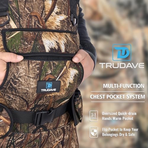 Trudave Chest Waders for Men & Women Waterproof, Fishing Neoprene Waders, Hunting Waders with Boots - Image 4