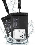 Pelican 2 Pack Marine Waterproof Phone Pouch (XL) - Stealth Black by Pelican
