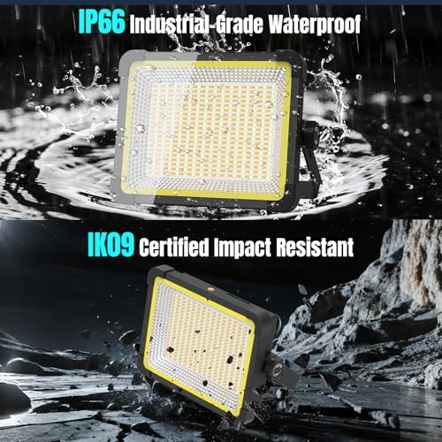 400W Solar LED Work Light 32000LM Portable Rechargeable Magnetic Work Light - Image 6