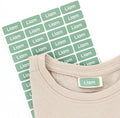 TeddyLabels - Clothing Labels for Nursing Home (120) – Self-Adhesive Name Tags for Clothes and Personal Items. Personalized Labels for Daycare, Nursing Homes, and Laundry Use - Green by Teddylabels