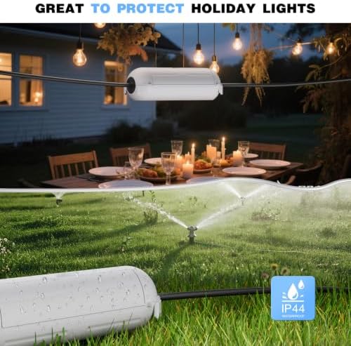 [3 Pack] Flemoon Outdoor Extension Cord Safety Cover with Waterproof Seal - Image 6