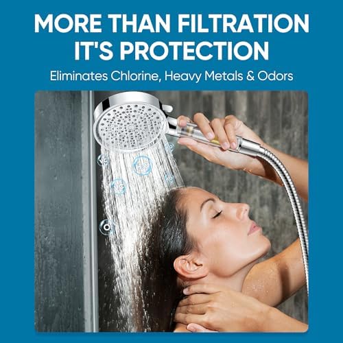 Cobbe Filtered Shower Head with Handheld, Water Softener for Hard Water - Image 2