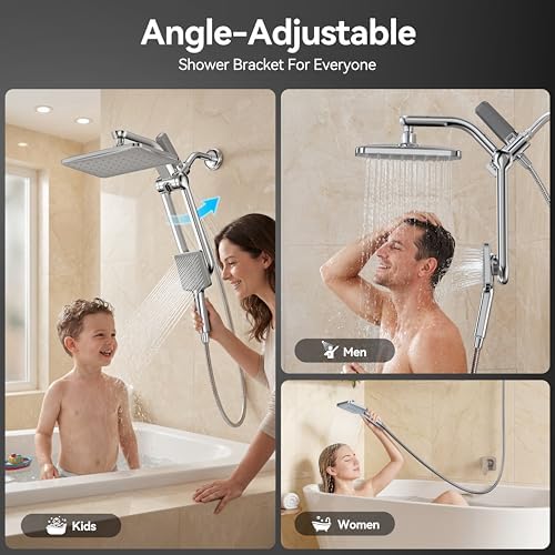 Dual Filtered Rainfall Handheld Showerhead Spray Combo for Bathroom - Image 4