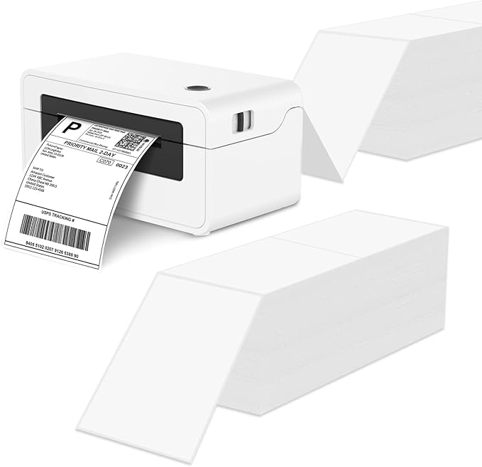 RyhamPaper 4" x 6" Fanfold Label Direct Thermal Labels - Image 2