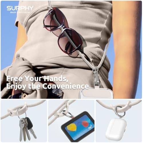 SURPHY Phone Lanyard Crossbody, Phone Strap Crossbody with 2 Tether Tabs - Image 3