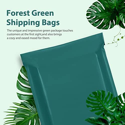 Fuxury 500 Pcs Poly Mailers 14.5x19", Bulk Shipping Bags for Clothing Green - Image 3