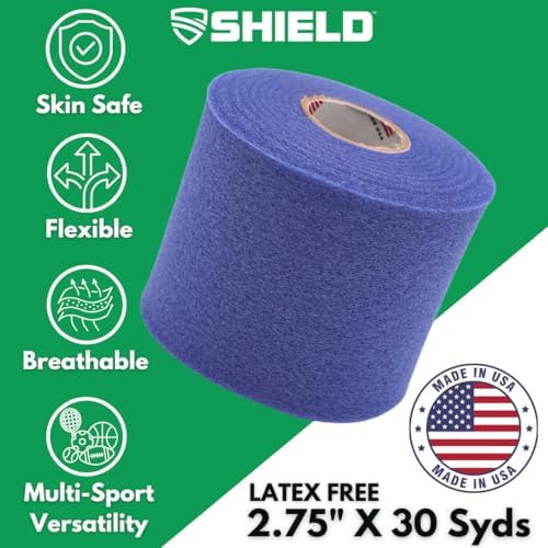 Shield Athletic Underwrap | Bulk Case of 48 Rolls of PreWrap, 2.75" X 30 SYards (Blue) - Image 2
