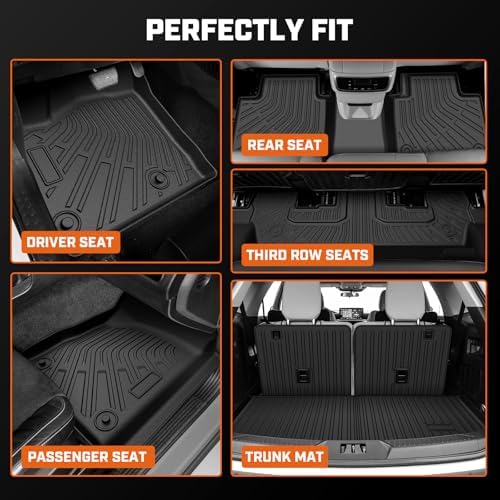 Floor Mat for Ford Explorer 2020-2026 Captain Chairs (Only Fit 7 Seats) - Image 6