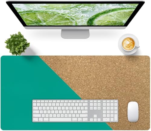 Bloss Green Desk Mat, Leather Desk Pad, Desk Matt for Desktop, Waterproof Desk Pad Mat, Computer Mat for Office Work/Home/Decor/Desk Protector/Cover(31.5 x 15.7 Inches) by Bloss