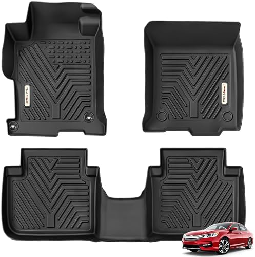 YITAMOTOR Floor Mats Fit for Honda Accord Sedans 2013-2017, TPE Custom Fit by YITAMOTOR