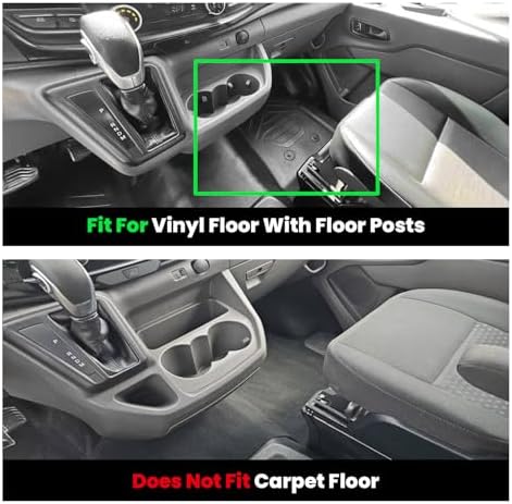 LASFIT Floor Mats for Ford Transit 2022-2026 Vinyl Floor with Posts Only - Image 2