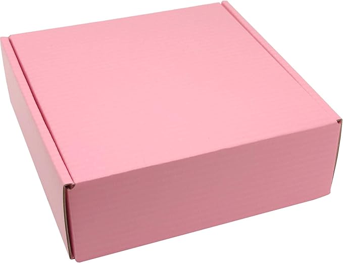 Small Pink Shipping Boxes for Small Business Pack of 25-6x6x2 inches Cardboard - Image 5