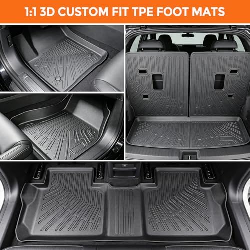 Floor Mats for GMC Acadia 6 Passenger (Not for 7 Seat) 2017-2023 - Image 2