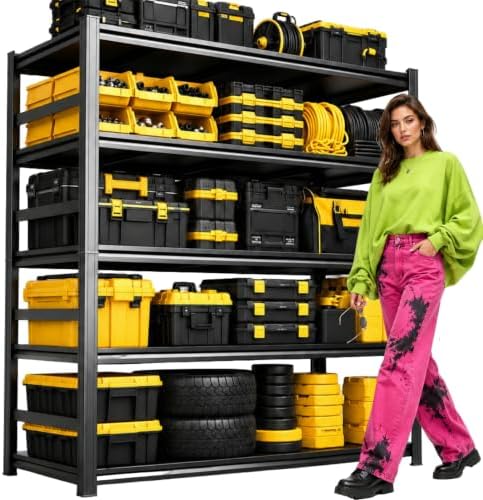 PRESTELION Garage Shelving 3000 LBS Adjustable Metal Storage Shelves by PRESTELION