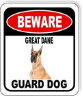 BEWARE GREAT DANE GUARD DOG Aluminum Composite Outdoor Sign 15" x18" Metal Security Notice for Yard, Fence, Porch, Property, and Business – No Trespassing, Warning, Attack Dogs, Protection by WorkHouseSigns