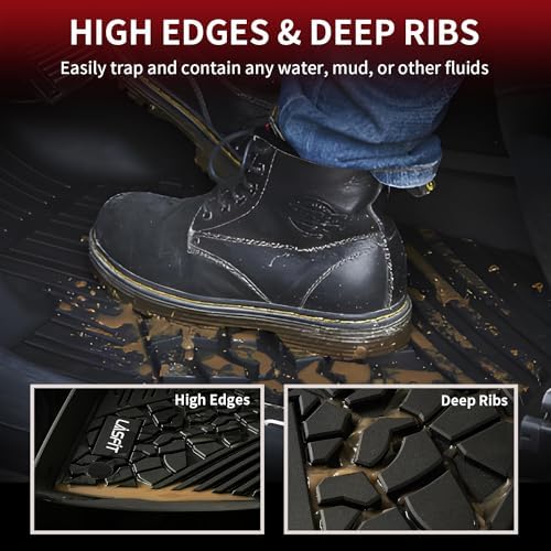 LASFIT Floor Mats for Jeep Wrangler JL 2018-2025 2026 Unlimited 4 Doors - Image 3