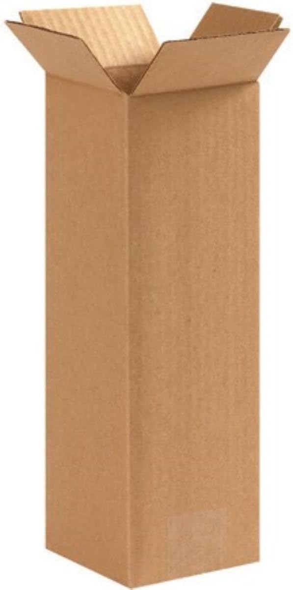 Secure Seal - 4x4x12 Pack of 50 Corrugated Cardboard Packing Shipping Mailing by Secure+Seal