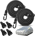 Hlogree 2PCS Car Cover Gust Straps Wind Protector,Bungee Cords Hook Clips by HLOGREE