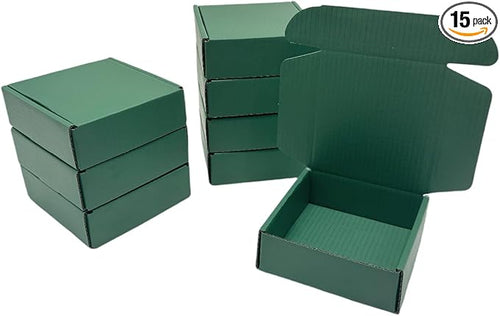 15 Pcs 6 x 6 x 2 inches Corrugated Cardboard Gift Boxes Recyclable Shipping by Unknown