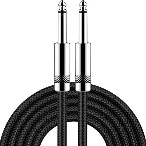 New Bee Guitar Cable 10 ft Electric Instrument Cable Bass AMP Cord 1/4 Straight to Straight for Electric Guitar, Bass Guitar, Electric Mandolin, Pro Audio, Black by NewBee