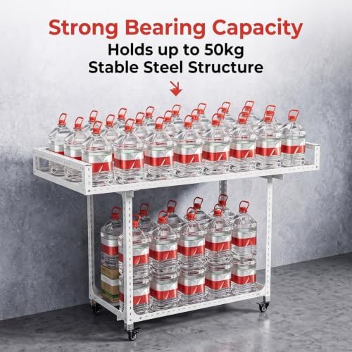 Commercial Display Cart On Wheels Mobile Vendor Stand 50kg Capacity - Image 4