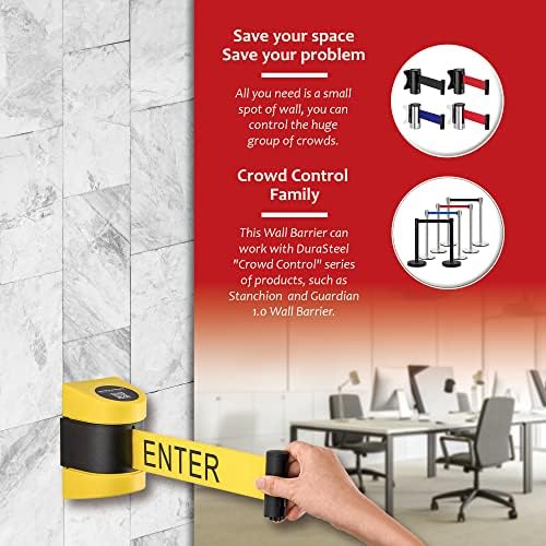 DuraSteel Wall Mount Retractable Belt Barrier - Image 7