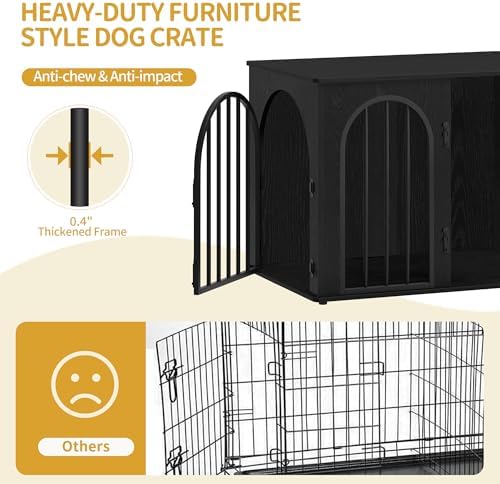 Hzuaneri 31.5'' Dog Crate Furniture,Dog Kennel Indoor for Small/Medium Dogs - Image 6