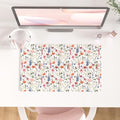 Colorful Star Large Mouse Pad, Watercolor Floral Desk Mat Office Supplies, Waterproof Faux Leather Big Gaming Mousepad for Women Girls, Flowers Desk Pad Home Office Décor Accessories 23.6" x 13.8" by ColorfulStar
