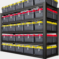 30" D Storage Shelves, 65" W Garage Shelving Heavy Duty Metal Adjustable Garage Shelves, 5 Tier Shelving Units Industrial Shelving, 65" W x 30" D x 79" H by SKZNSA