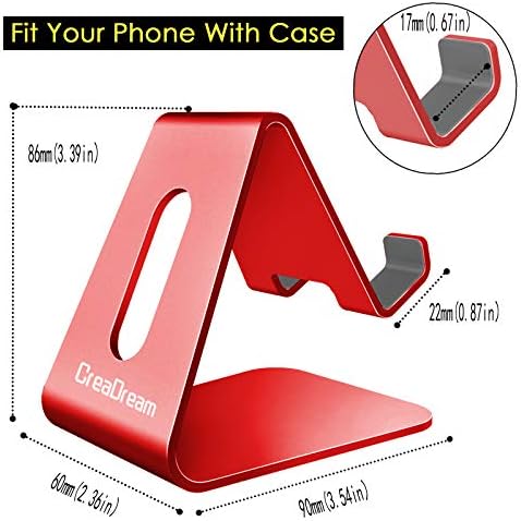 CreaDream Phone Stand Holder, Aluminum Phone Stand for Desk - Image 5