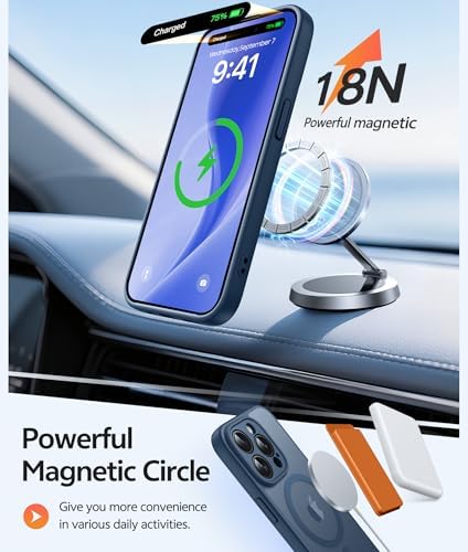FNTCASE for iPhone 14 Pro Max Case, Fit for Magsafe, Glass Screen Protector - Image 3