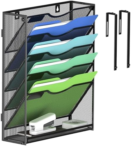 Kuntine.B Wall File Organizer Office Hanging Magazine Holder Wall File Organizer for Office Home by KuntineB