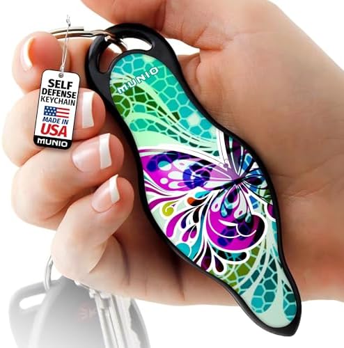 MUNIO Self Defense Keychain – Lightweight, Stylish & Portable Safety Tool for Women & Men – Non-Lethal Kubotan, Easy to Use by MUNIO