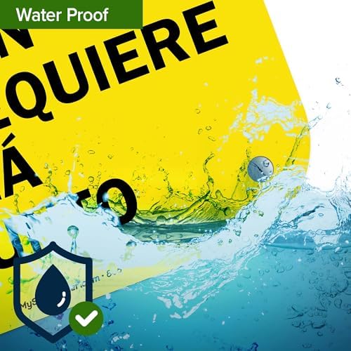 Caution Personal Protective Equipment Required Beyond This Point Bilingual Osha Sign, 12x18 Inches, 55 mil thick HDPS (high density polystyrene), Made in USA by My Sign Center - Image 7