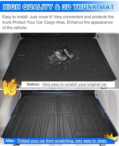 Cargo Liner for Jeep Compass 2017-2025 All Weather Trunk Mat for Compass Accessories Cargo Mat TPE Heavy Duty Anti-Slip - Image 7