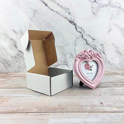 RLAVBL 4x4x2 Inches Shipping Boxes Set of 25, White Small Corrugated Cardboard Box, Mailer Boxes for Packing Small Business - Image 3