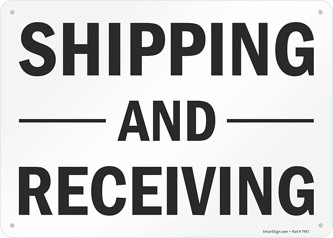 SmartSign-S-5803-AL-14 "Shipping And Receiving" Sign | 10" x 14" Aluminum by SmartSign