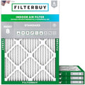 Filterbuy 21.5x23.25x1 Air Filter MERV 8 Dust & Allergy Defense (4-Pack) by Filterbuy